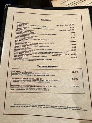 Menu photo 2 Milton Tavern Alpharetta, GA