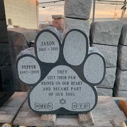 Wellwood Memorials - pet memorials of all sizes shapes and colors