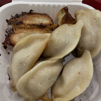 Vanessa's Dumpling House - 02. Fried Cabbage and Pork Dumplings on Plate - Chinese Near Me - New York, New York Vanessa's Dumpling House - 02. Fried Cabbage and Pork Dumplings on Plate - Chinese Near Me - New York, New York