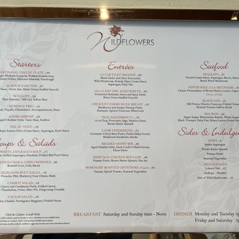 Wildflowers - New American Near Me - Verona, New York