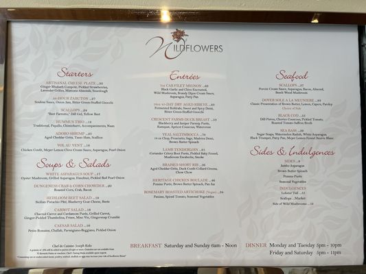 Menu photo 2 Wildflowers Verona, NY