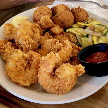 Redhead Bay Cafe - Fried Shrimp with (awesome) hush-puppies! - New American Near Me - Virginia Beach, Virginia Redhead Bay Cafe - Fried Shrimp with (awesome) hush-puppies! - New American Near Me - Virginia Beach, Virginia