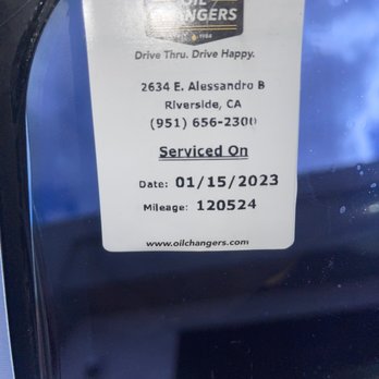 Oil Changers - Frequent flyers , - Oil Change Stations Near Me - Riverside, California