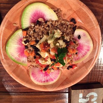 The Barn - Farm to Table" salad, 1/2 order. Fresh unique ingredients  and lots of veggie protein! - Burgers Near Me - Half Moon Bay, California