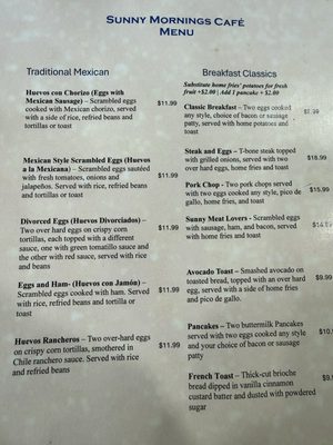 Menu photo 4 Sunny Mornings Cafe Tallahassee, FL Menu photo 4 Sunny Mornings Cafe Tallahassee, FL