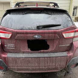 Car right after a $20 wash at Pete's Express Car Wash