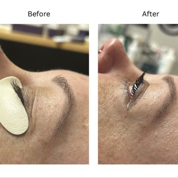 Wickedly Good Wax - Before and after of a lash lift and tint by Bailey - Waxing Near Me - Dothan, Alabama Wickedly Good Wax - Before and after of a lash lift and tint by Bailey - Waxing Near Me - Dothan, Alabama