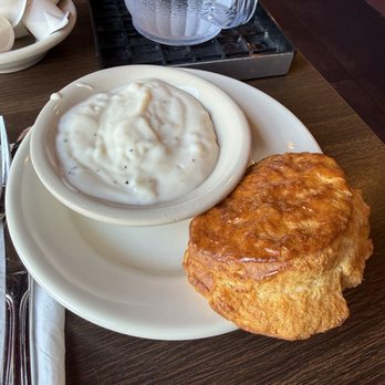 Kravings - Single Biscuit & Cream Gravy. Wish they offered Sausage gravy too - Comfort Food Near Me - Tulsa, Oklahoma