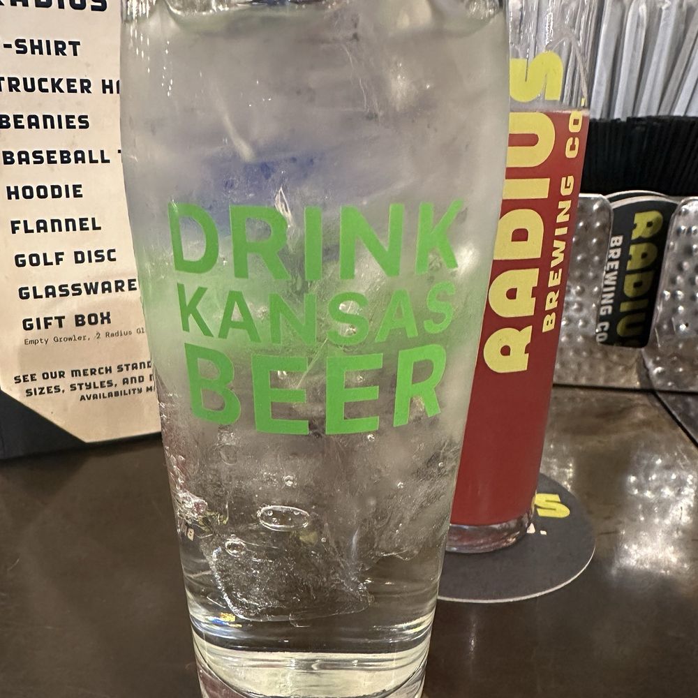 Radius Brewing Company - Drink Kansas Beer glass - Breweries Near Me - Emporia, Kansas Radius Brewing Company - Drink Kansas Beer glass - Breweries Near Me - Emporia, Kansas