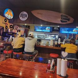 Steamboat Grill - Large tv screens and nice bar