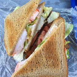 Maine Attraction - Lobster bacon tripple decker on wheat