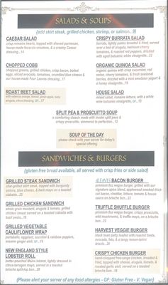 Menu photo 8 Four Leaves Park Ridge, NJ