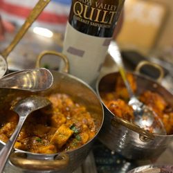 Ruby Ke Kitchen Se - Another angle of Day 1 dishes ( Gatte ki Sabji and Nani ke Aloo ).