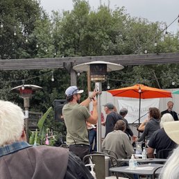 a man taking a picture