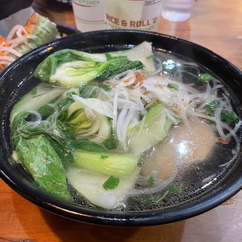 Pho Rice & Roll'd - Small Chicken Pho with Bok Choy - Vietnamese Near Me - Tracy, California Pho Rice & Roll'd - Small Chicken Pho with Bok Choy - Vietnamese Near Me - Tracy, California