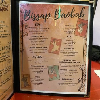 Bissap Baobab - Menu 2 of 2 - Senegalese Near Me - San Francisco, California Bissap Baobab - Menu 2 of 2 - Senegalese Near Me - San Francisco, California