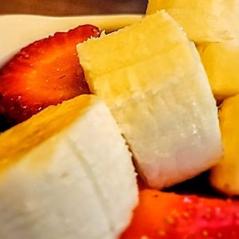 Denny's - a bowl of sliced strawberries, bananas, and strawberries - American Near Me - Redlands, California Denny's - a bowl of sliced strawberries, bananas, and strawberries - American Near Me - Redlands, California