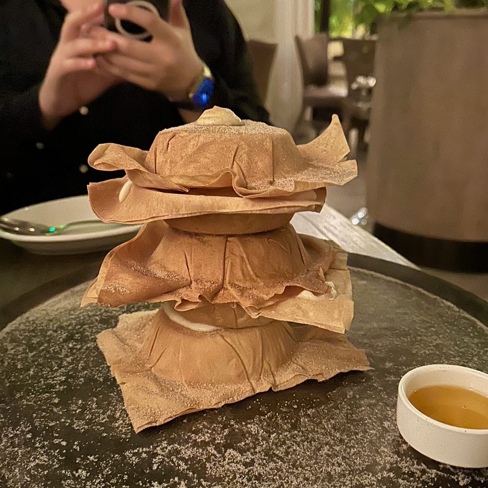 Aba Miami - Bal Harbour - Bougatsa (phyllo pastry, vanilla custard, cinnamon sugar streusel, orange blossom), 100/10, $20 - Mediterranean Near Me - Bal Harbour, Florida
