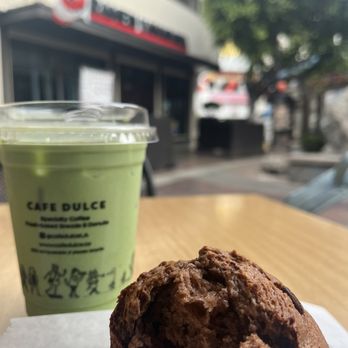 Cafe Dulce - The blueberry iced matcha is delicious! The chocolate chip muffin was warm and soft. - Coffee & Tea Near Me - Los Angeles, California Cafe Dulce - The blueberry iced matcha is delicious! The chocolate chip muffin was warm and soft. - Coffee & Tea Near Me - Los Angeles, California