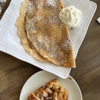 Le Petit Paris - Nutella crepe and maple pecan pastry - French Near Me - Atlantic Beach, Florida Le Petit Paris - Nutella crepe and maple pecan pastry - French Near Me - Atlantic Beach, Florida