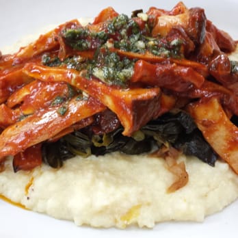 Mother - BBQ Trumpet Mushrooms with Grits and Collard Greens - Vegetarian Near Me - Sacramento, California Mother - BBQ Trumpet Mushrooms with Grits and Collard Greens - Vegetarian Near Me - Sacramento, California
