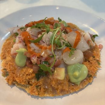 Holbox - Smoked Fish Tostada - Latin American Near Me - Los Angeles, California Holbox - Smoked Fish Tostada - Latin American Near Me - Los Angeles, California