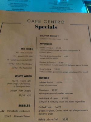 Menu photo 4 Cafe Centro West Palm Beach, FL