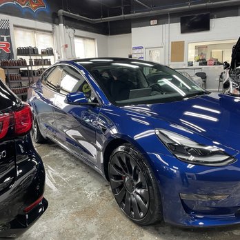 King's Hydro Detailing - Just had the Tesla Ceramic coated, installed a 35% tint and PPF'd. Lookin' very sexy.. - Auto Detailing Near Me - Deer Park, New York King's Hydro Detailing - Just had the Tesla Ceramic coated, installed a 35% tint and PPF'd. Lookin' very sexy.. - Auto Detailing Near Me - Deer Park, New York