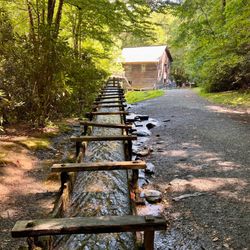 Mingus Mill - The aqueduct leading to the mill