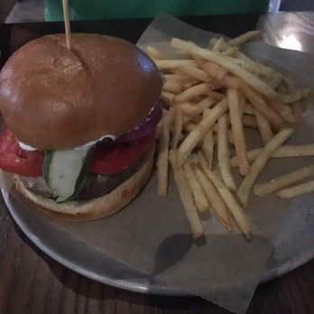 Haywire Burger Bar - Lamb burger, subbed with turkey patty - Burgers Near Me - Westbrook, Connecticut Haywire Burger Bar - Lamb burger, subbed with turkey patty - Burgers Near Me - Westbrook, Connecticut