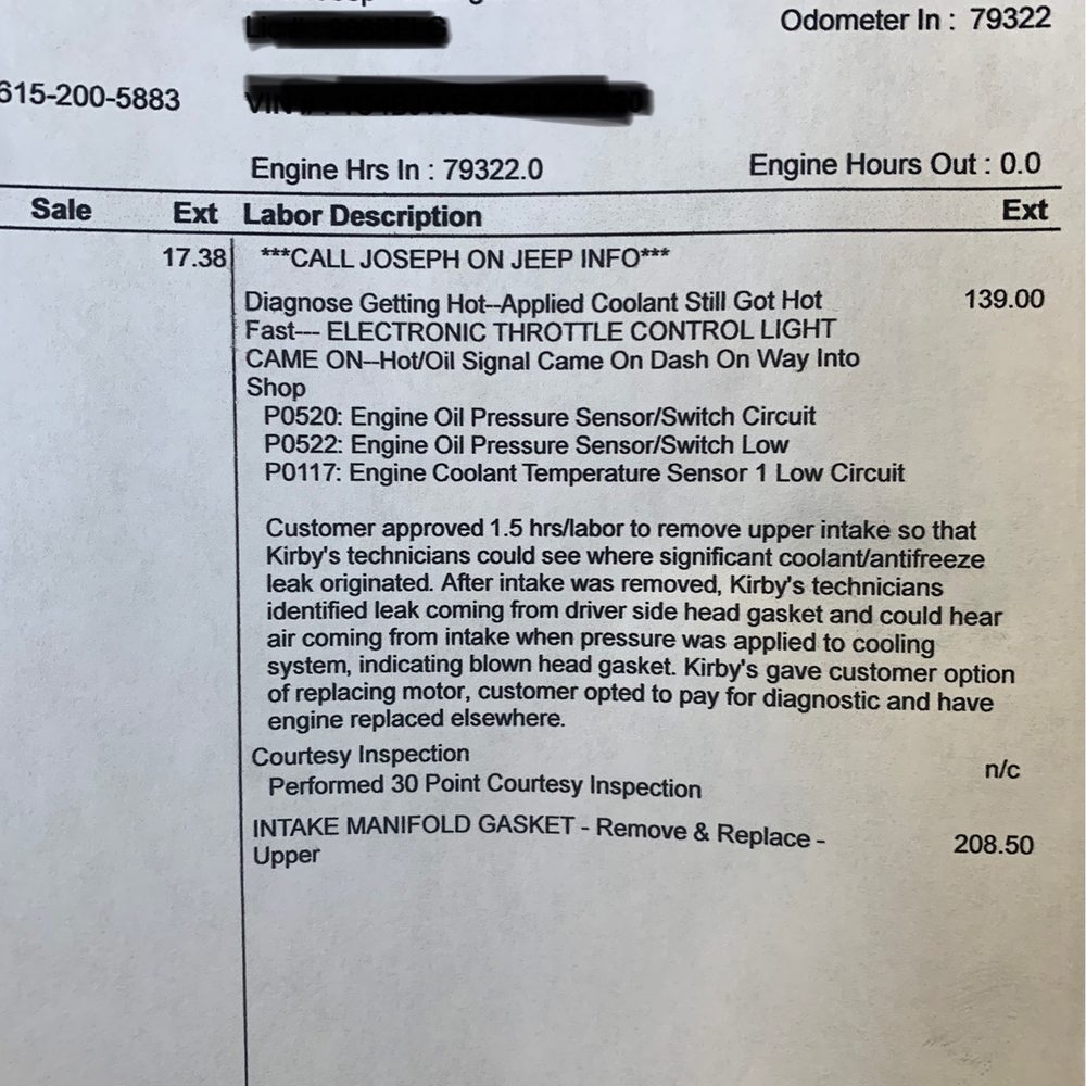This is their "professional" diagnostic they ran. I had to ask for a reprint with the synopsis, they did not initially include it. $400