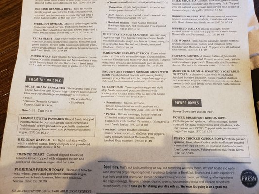 Menu photo 5 First Watch N. Kansas City, MO