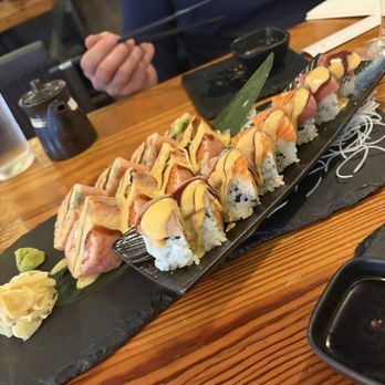 Akina Sushi - Spicy Rainbow Roll - Japanese Near Me - Conshohocken, Pennsylvania