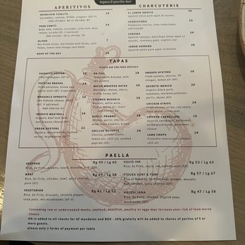 Bota - Menu - Spanish Near Me - San Francisco, California Bota - Menu - Spanish Near Me - San Francisco, California