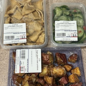 Ma’s Banchan - Beancurd, sweet potato and pickled cucumber - Korean Near Me - Diamond Bar, California Ma’s Banchan - Beancurd, sweet potato and pickled cucumber - Korean Near Me - Diamond Bar, California