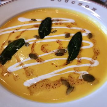 Bouchon - Butternut squash soup. - French Near Me - Yountville, California Bouchon - Butternut squash soup. - French Near Me - Yountville, California