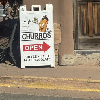 Churro Bar - Sign to show you where to go - Desserts Near Me - Santa Fe, New Mexico
