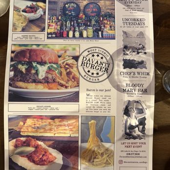 Davanti Enoteca - Picture menu - Italian Near Me - San Diego, California