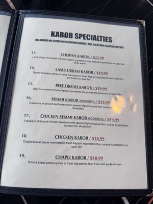 Menu photo 2 Afghan Cuisine - Kent Kent, WA Menu photo 2 Afghan Cuisine - Kent Kent, WA