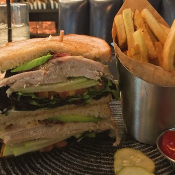 The General Public - Chicken apple club sandwich w/fries - New American Near Me - Houston, Texas The General Public - Chicken apple club sandwich w/fries - New American Near Me - Houston, Texas