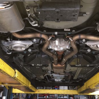 Mighty Muffler Auto Repair & Brake - The middle resonator and the back two mufflers were removed (Mustang Eco-Boost 2015) - Auto Repair Near Me - La Habra, California Mighty Muffler Auto Repair & Brake - The middle resonator and the back two mufflers were removed (Mustang Eco-Boost 2015) - Auto Repair Near Me - La Habra, California