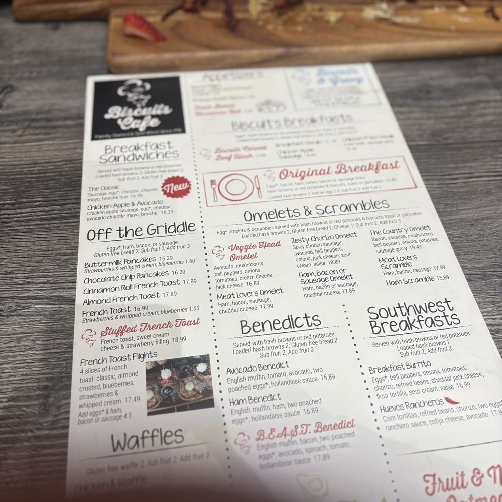Biscuits Cafe - Menú - Breakfast & Brunch Near Me - Peoria, Arizona