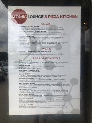 Menu photo 2 Atomic Lounge & Pizza Kitchen Lubbock, TX