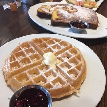 First Watch - Belgium waffle, French toast, and salmon eggs benedict. The benedict is super delicious! - Breakfast & Brunch Near Me - College Station, Texas First Watch - Belgium waffle, French toast, and salmon eggs benedict. The benedict is super delicious! - Breakfast & Brunch Near Me - College Station, Texas