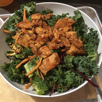 CoreLife Eatery - Kale salad with spicy thai chicken - New American Near Me - Mentor, Ohio
