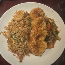 Thai shrimp-$16 Shrimp fried rice(came with steamed rice, $4 up-charge)
