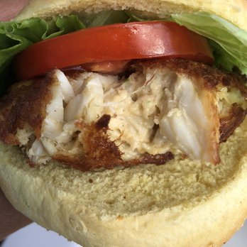 Nicks Fish House - Crab cake sandwich - Seafood Near Me - Baltimore, Maryland