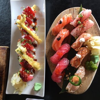 Modesto Sukiyaki - Volcano Roll and 9 Piece Mixed Nigiri - Sushi Bars Near Me - Modesto, California