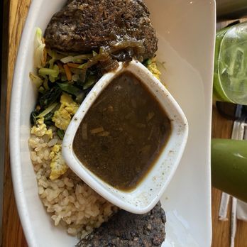 Palm Greens Cafe - Greg's loco moco was delicious (had it with tofu scramble) - Breakfast & Brunch Near Me - Palm Springs, California