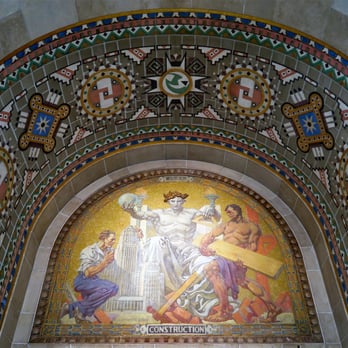 City Hall - Mural in main lobby - Landmarks & Historical Buildings Near Me - Buffalo, New York
